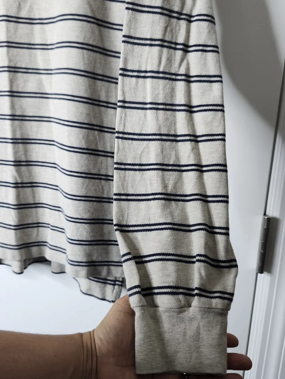 Vintage 90s Y2K Polo Ralph Lauren Striped Long Sleeve Polo Men’s L